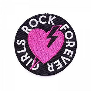 Нашивка «Girls rock forever»