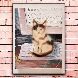 Постер «Naughty cat»