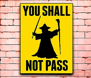 Постер «You shall not pass» средний