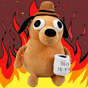 Мягкая игрушка «This is fine»