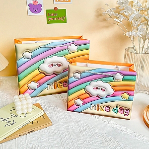 Подарочный пакет «Happy rainbow» маленький
