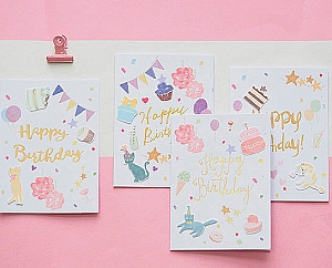 Открытка «Happy birthday»