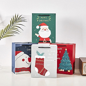 Подарочный пакет «I wish you a merry Christmas» большой
