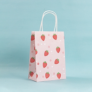 Подарочный пакет «Juicy strawberries» маленький