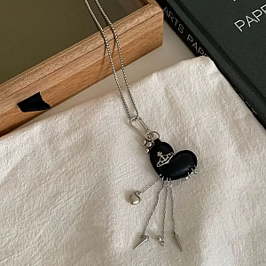 Подвеска на цепочке «Gothic heart»