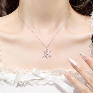 Подвеска на цепочке «Иглы и сердце»