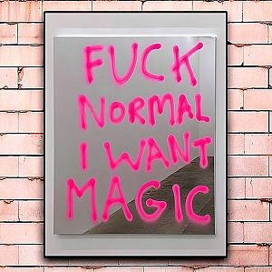 Постер «Fuck normal I want magic» большой