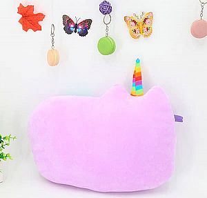Мягкая игрушка-подушка «Фиолетовый кот Пушин»