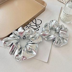 Резинка для волос «Glossy silver»