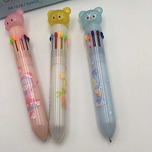 Ручка с 10-ю стержнями «Cute bear»