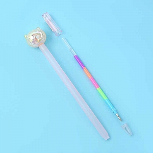 Ручка с разноцветными чернилами «Котик»