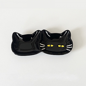 Тарелка «Double black cat»