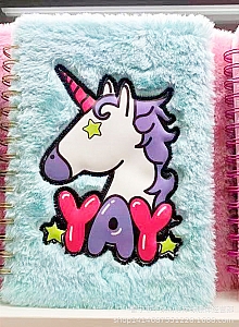 Блокнот с мехом «YAY»