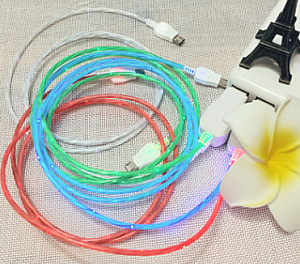 USB кабель для зарядки телефона «Flicker», светящийся