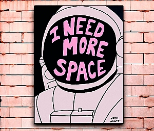 Постер «I need more space» средний