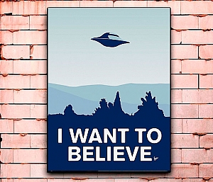 Постер «I want to believe» средний