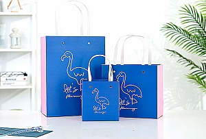 Подарочный пакет «Let's flamingle» большой