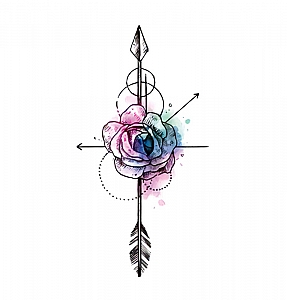Временная татуировка «Flower»