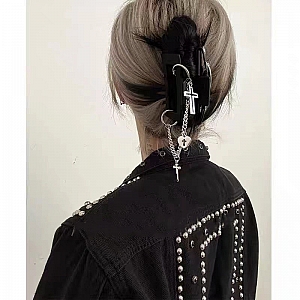Заколка-краб «Rocker girl»